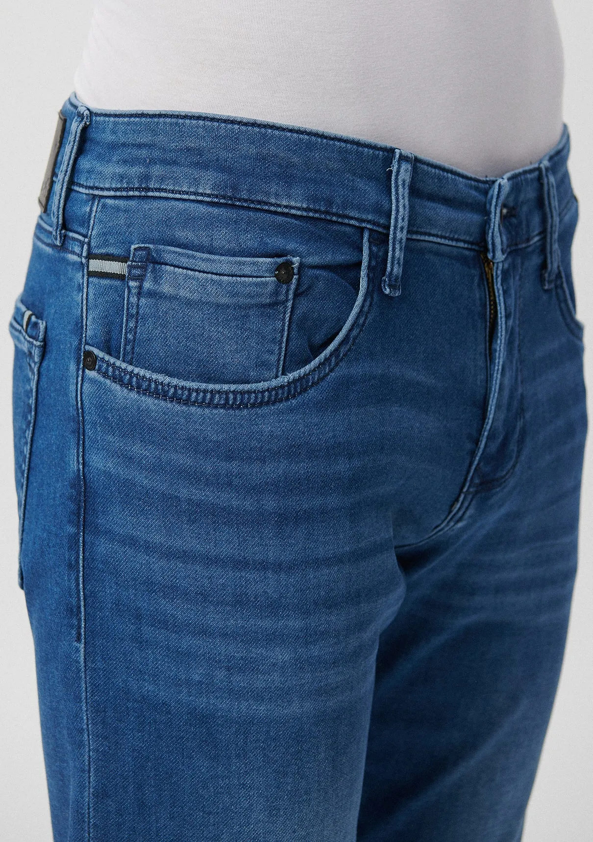 Jake Mid Brushed Sporty Jean Pants