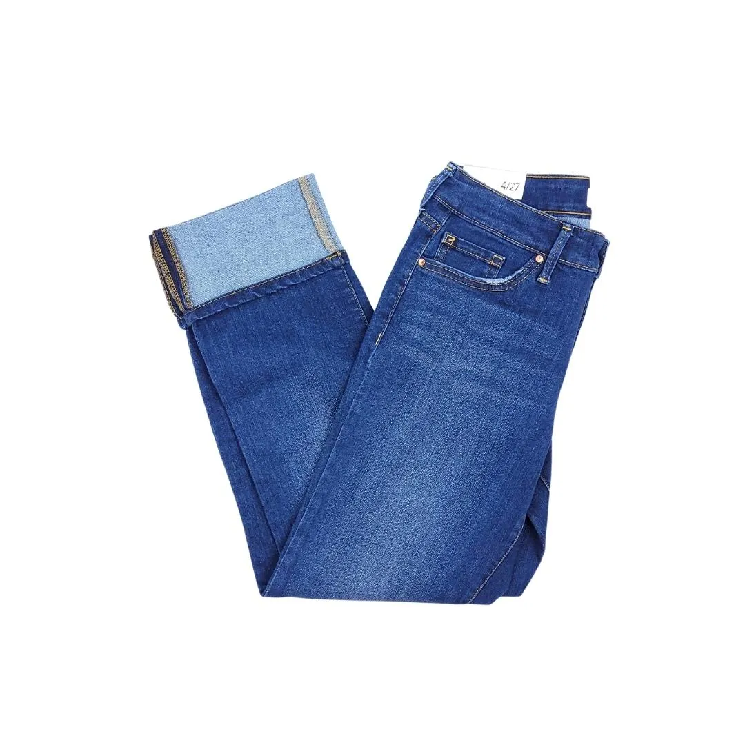 JESSICA SIMPSON MID RISE STRAIGHT CUFF WOMEN'S JEANS