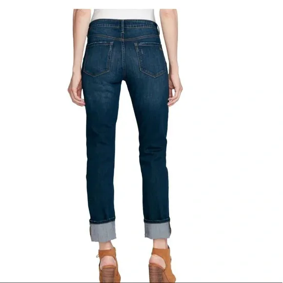 JESSICA SIMPSON MID RISE STRAIGHT CUFF WOMEN'S JEANS
