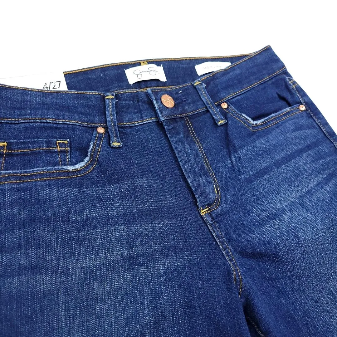 JESSICA SIMPSON MID RISE STRAIGHT CUFF WOMEN'S JEANS