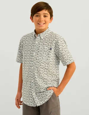 Kids Kona Printed Short Sleeve Button-Down