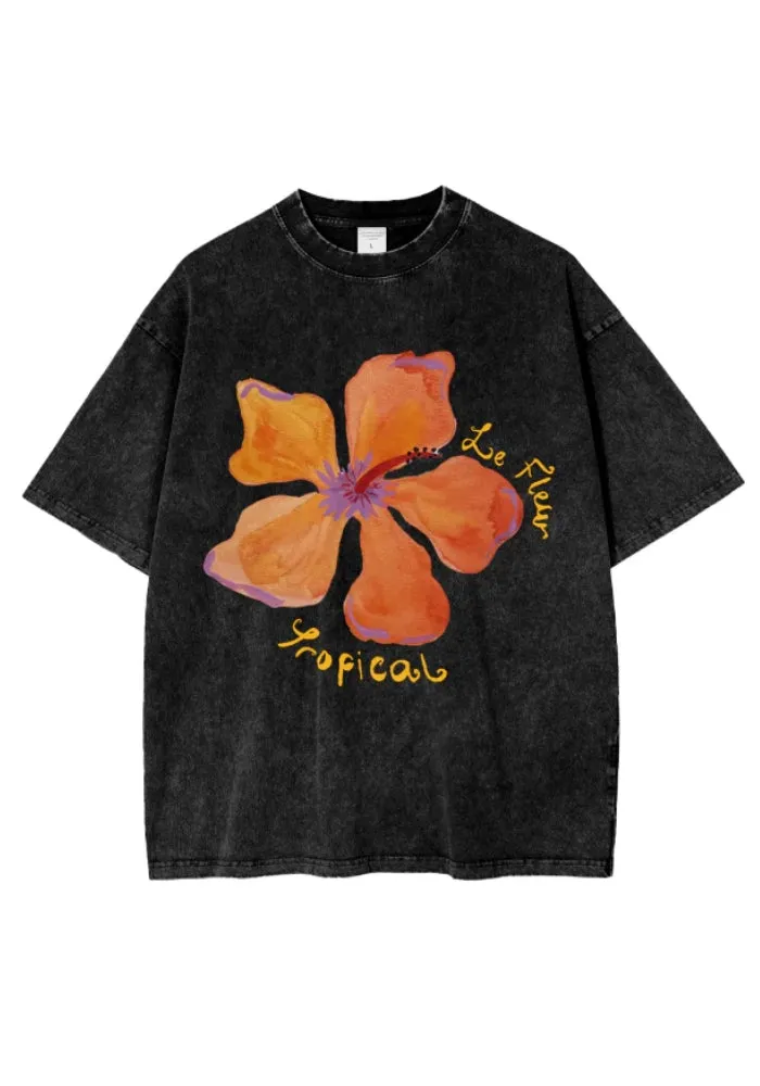 La Fleur Oversize Tee - Black