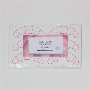 Lash Map Stickers - 70 Pairs