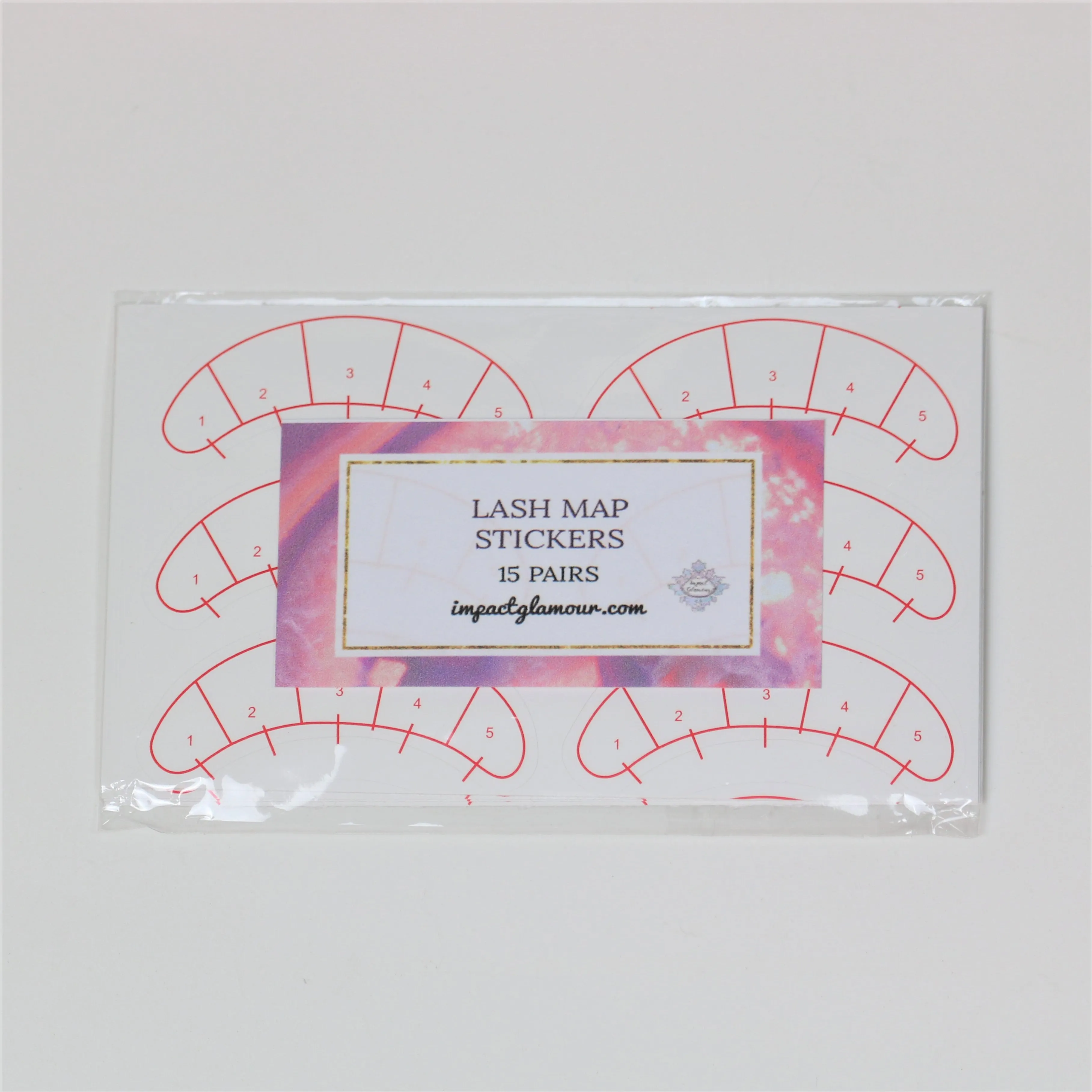 Lash Map Stickers - 70 Pairs