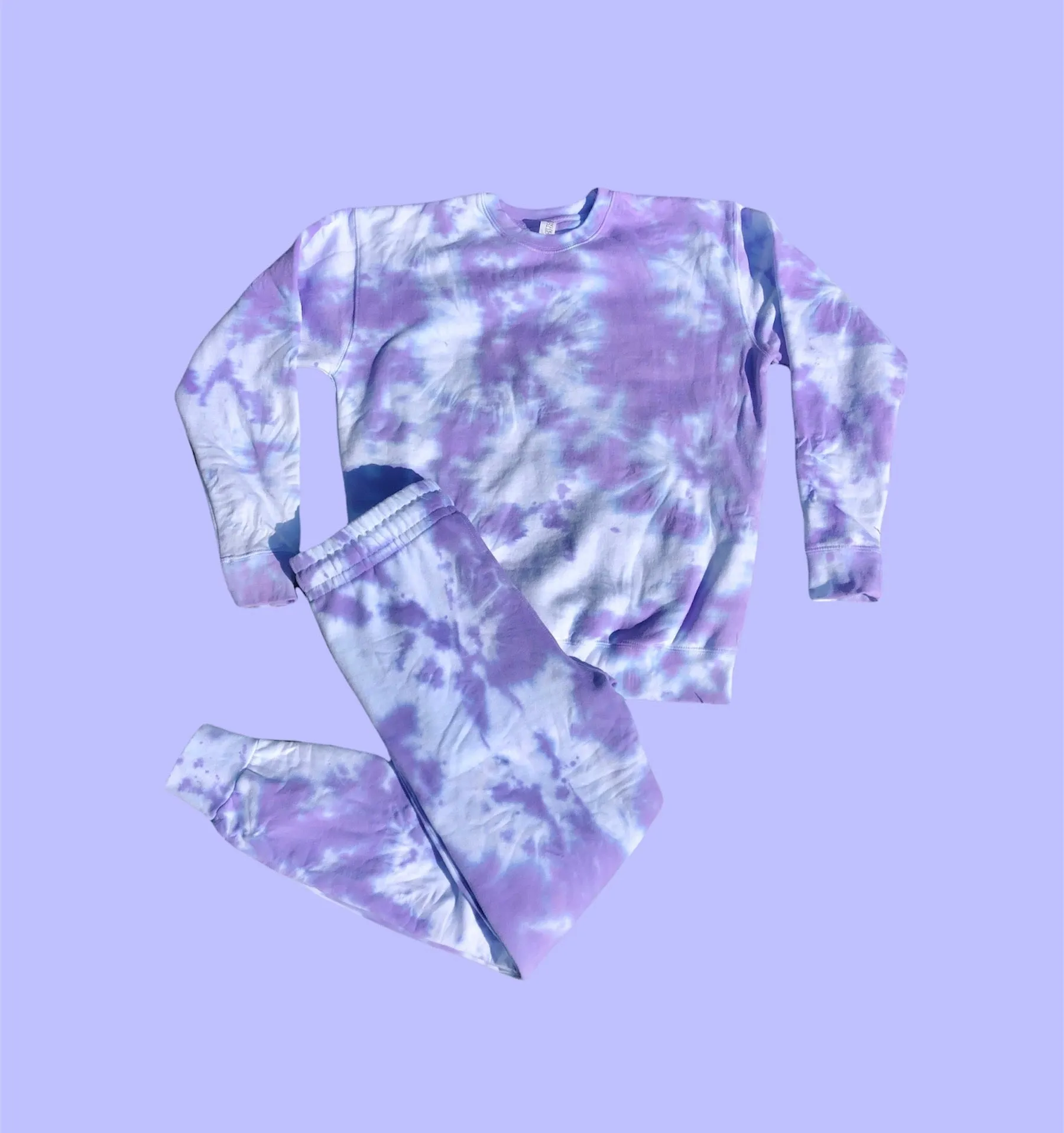 Lavender Tie Dye Loungewear Set