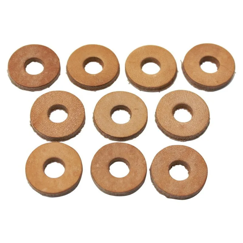Leather Cushion Washers with 3/8 inch Hole 10 pack