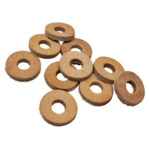 Leather Cushion Washers with 3/8 inch Hole 10 pack