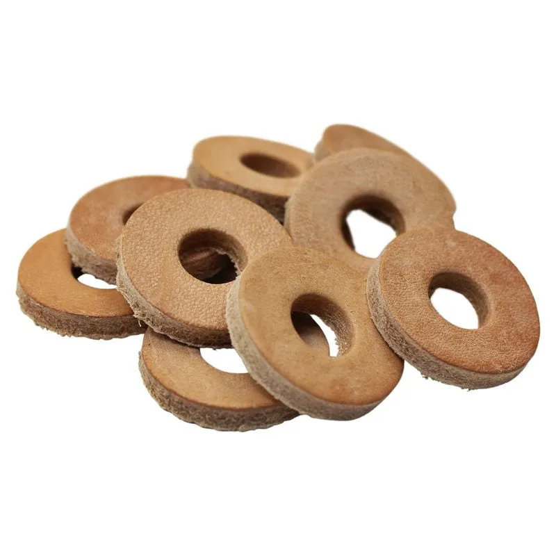Leather Cushion Washers with 3/8 inch Hole 10 pack