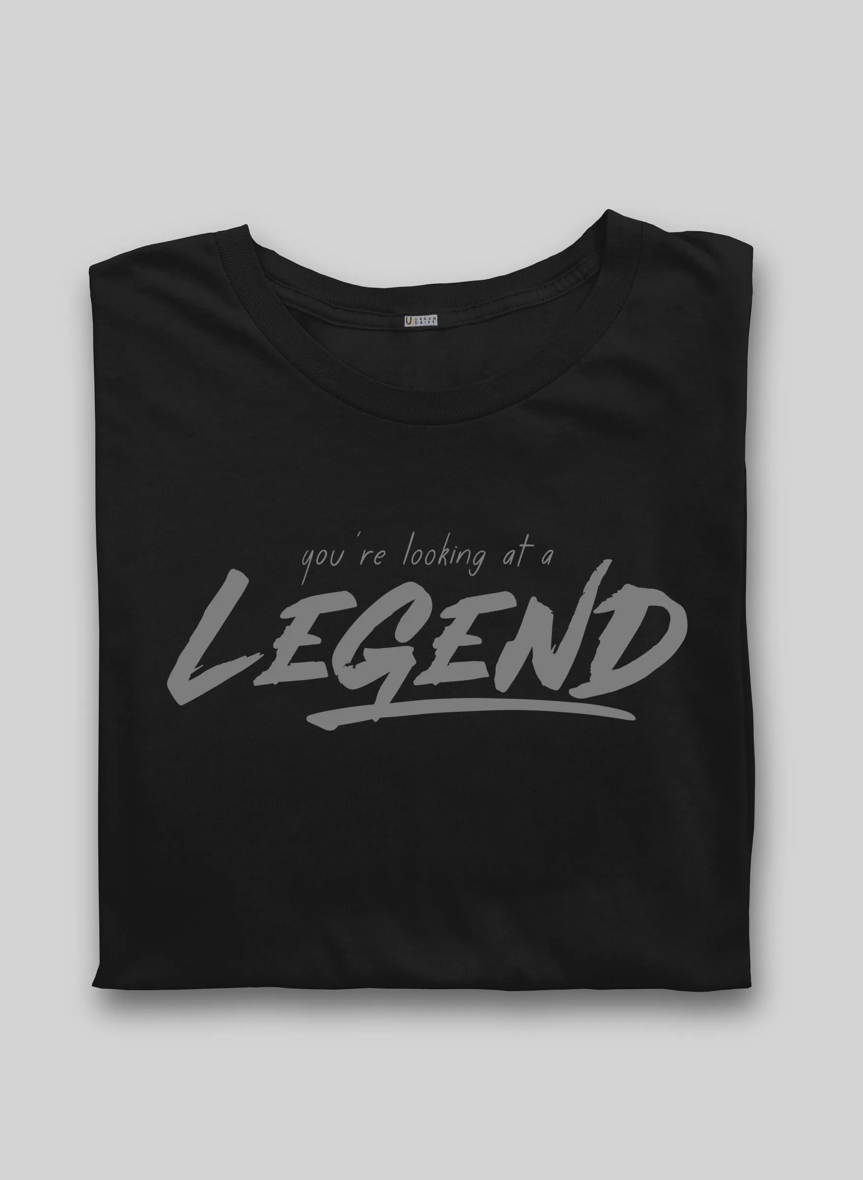 Legend Black Half Sleeve T-Shirt