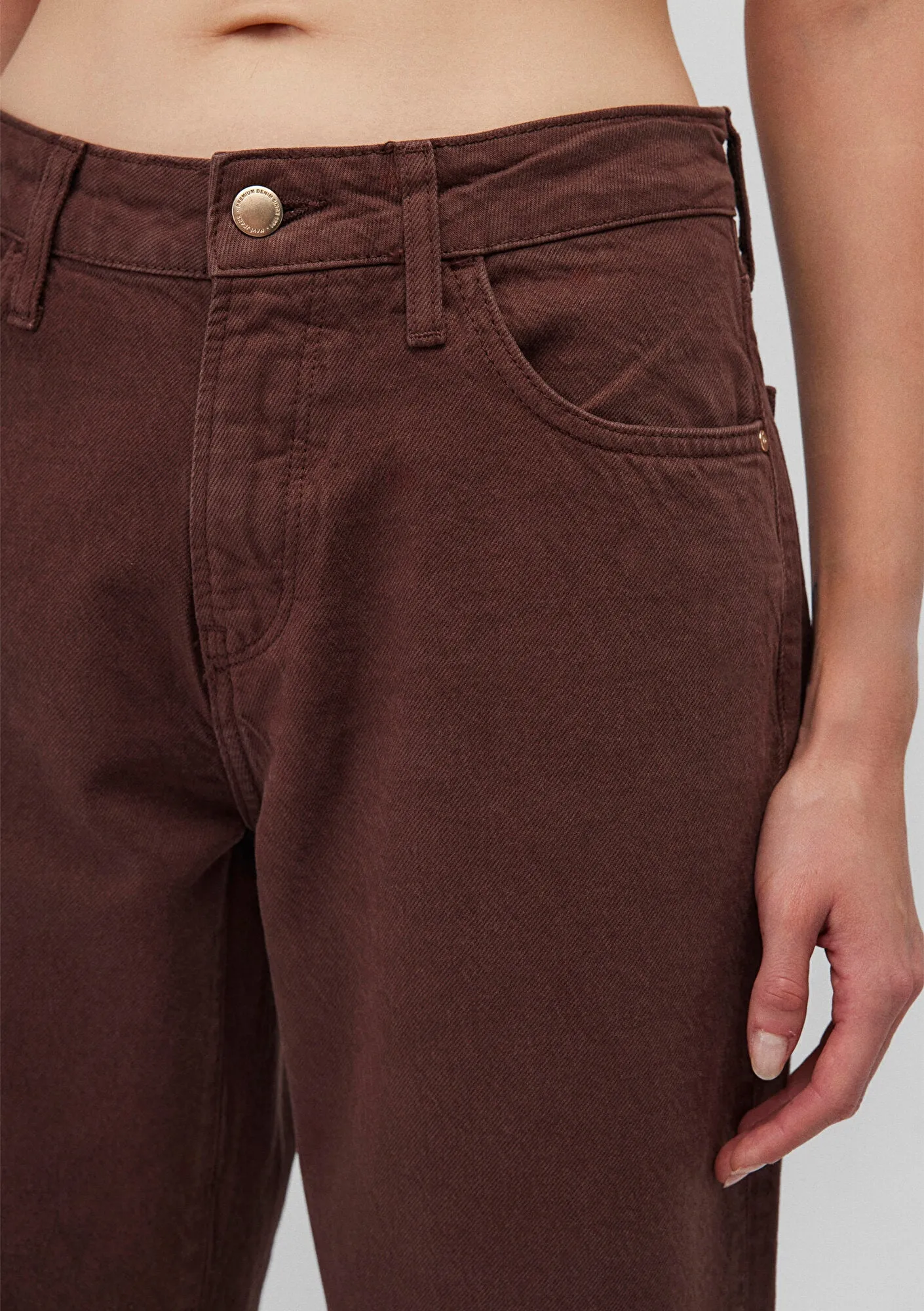 Leila Dark Chocolate Mavi Premium Jean Pants
