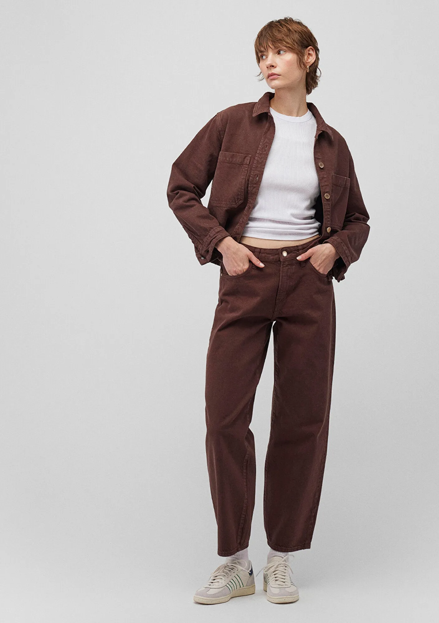Leila Dark Chocolate Mavi Premium Jean Pants
