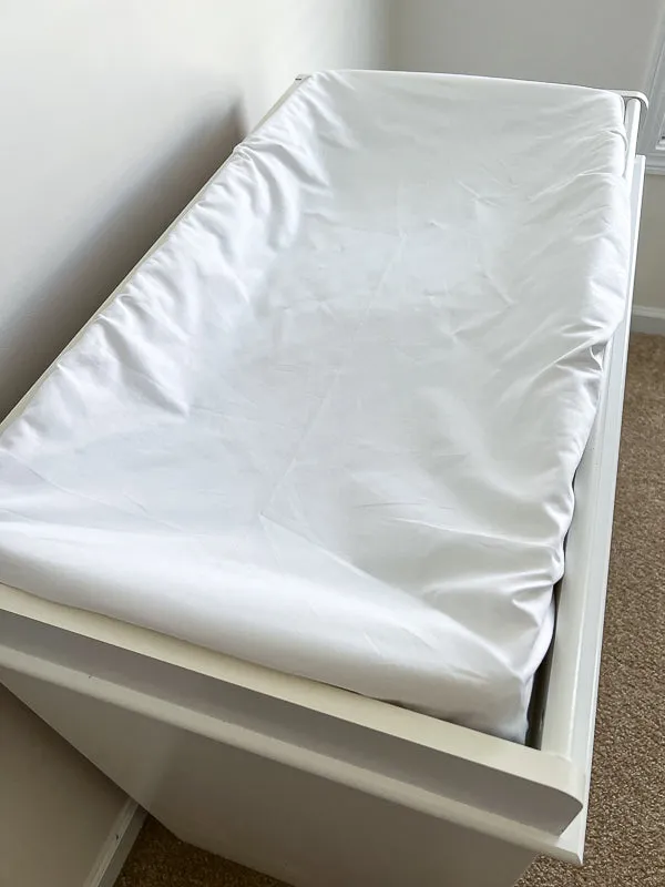 Light Gray and White Baby Crib Bedding Set All in One