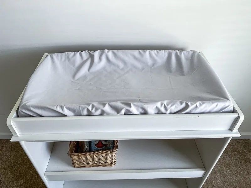 Light Gray and White Baby Crib Bedding Set All in One