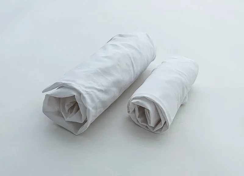 Light Gray and White Baby Crib Bedding Set All in One