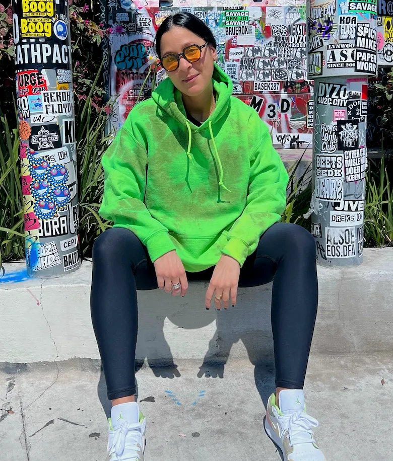 Lightening Green Neon Tie Dye Hoodie