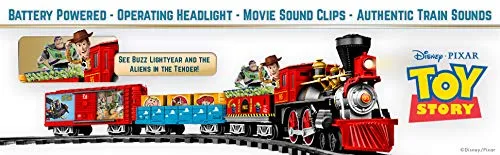 Lionel Pixar's Toy Story Ready-to-Play Battery Powered Model Train Set with Remote