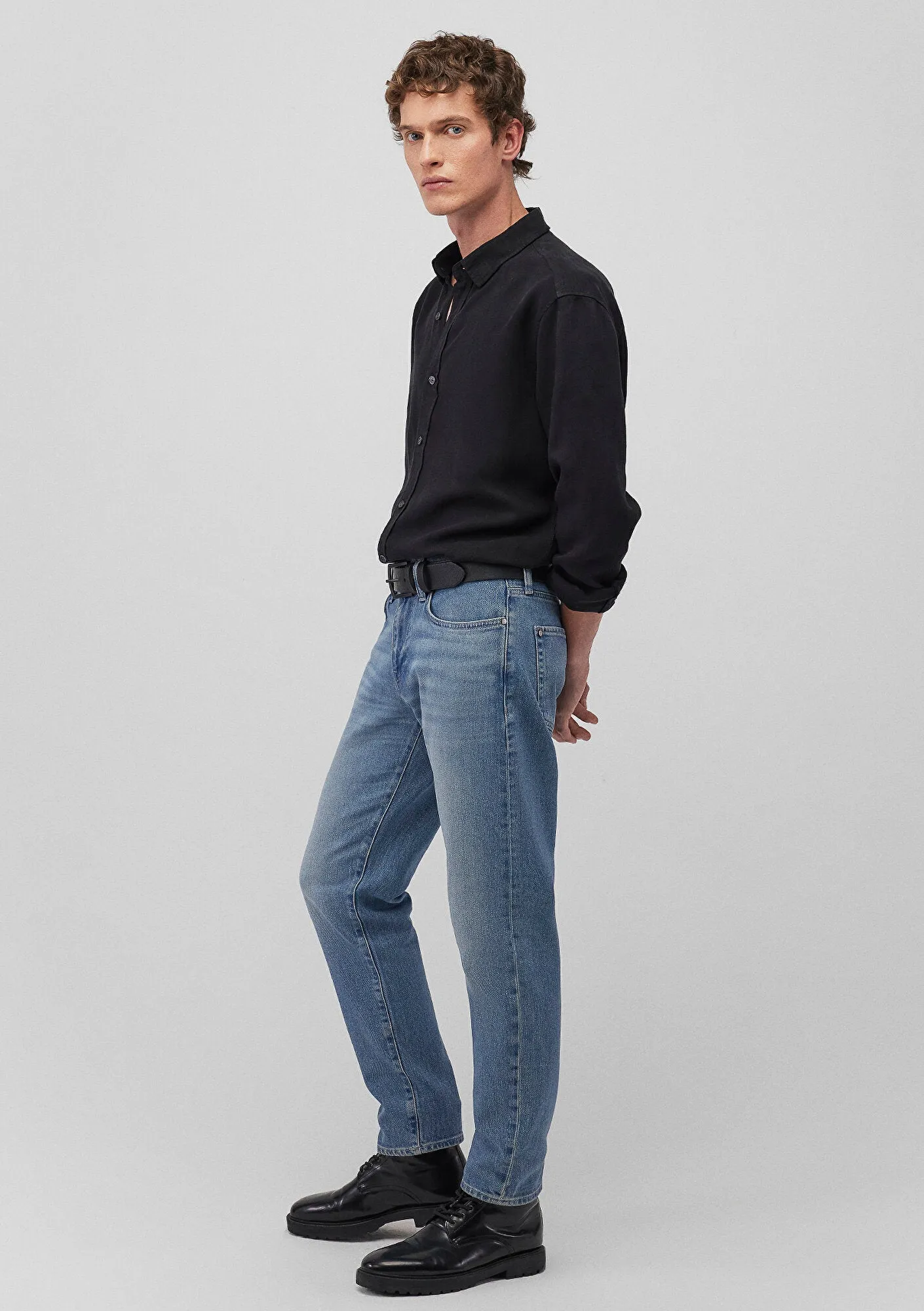 London Mid Blue Coated Pro Jean Pants