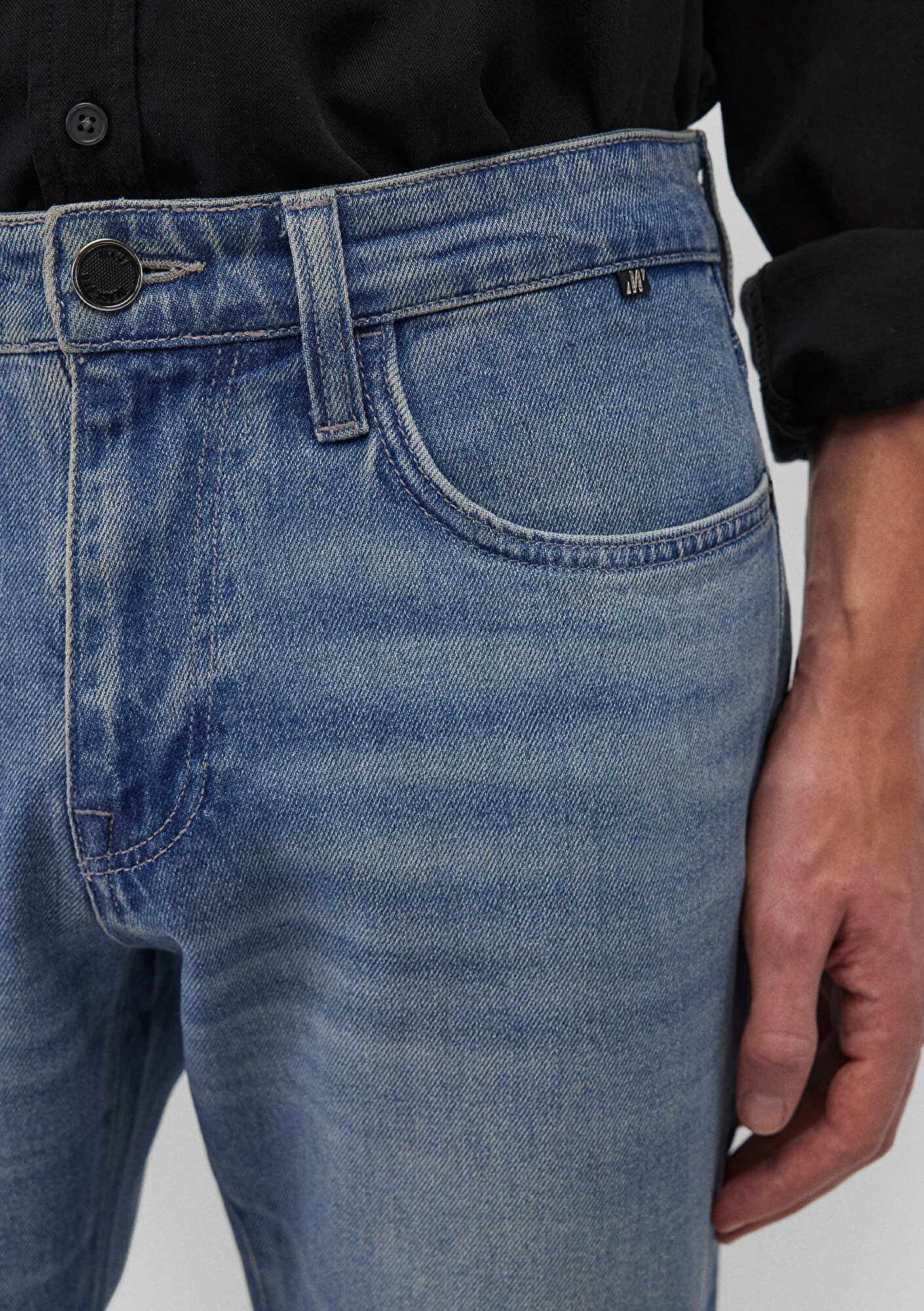London Mid Blue Coated Pro Jean Pants