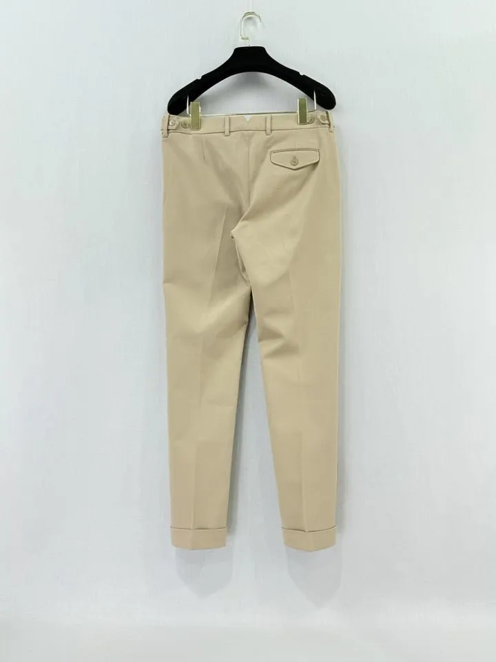 LORO PIANA Capri Beige Pants US6