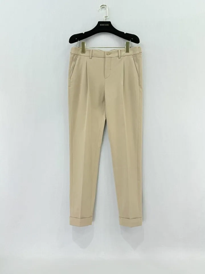 LORO PIANA Capri Beige Pants US6