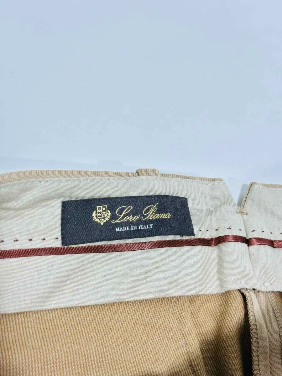 LORO PIANA Capri Beige Pants US6