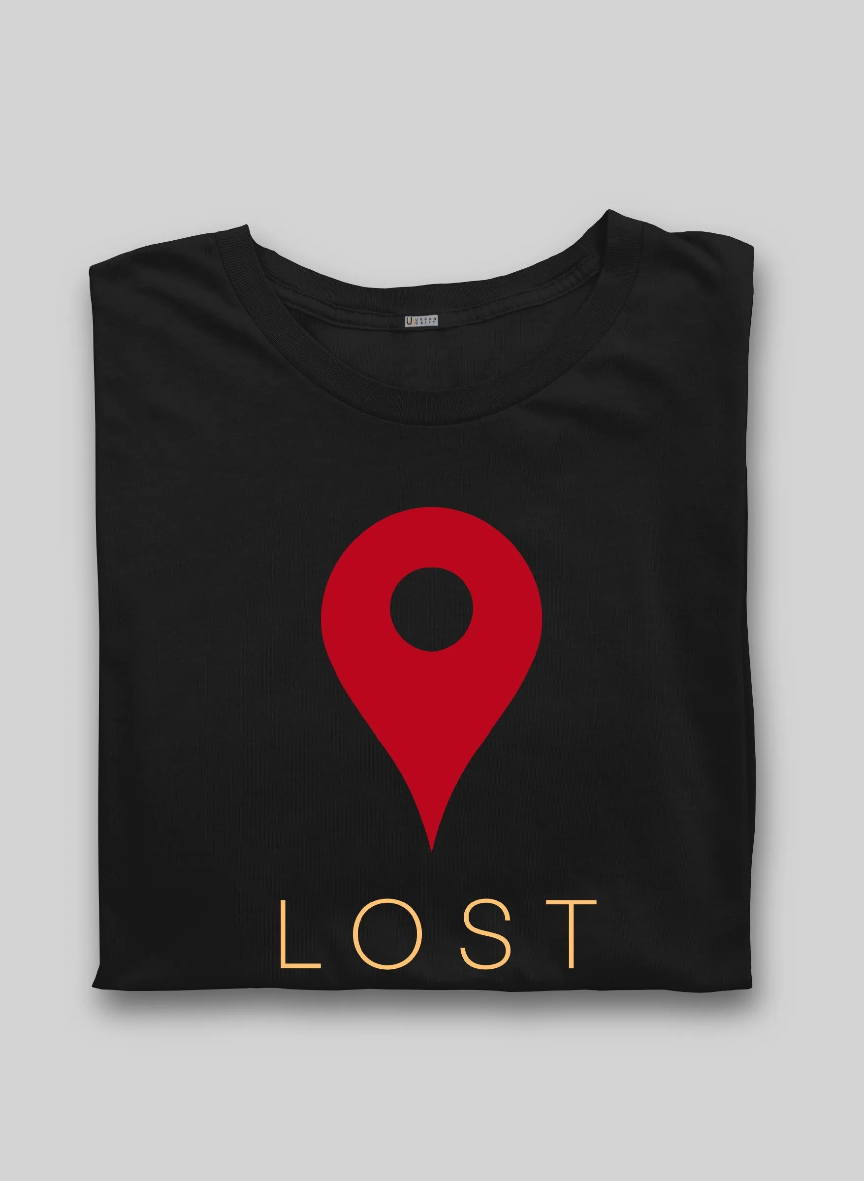 LOST Black Half Sleeve T-Shirt