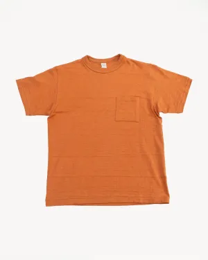 Lot 4601P - Slubby Cotton Pocket T-Shirt - Dark Orange