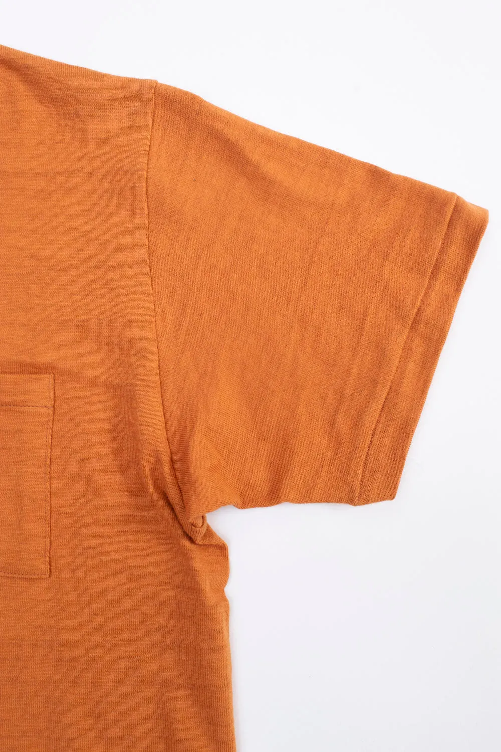 Lot 4601P - Slubby Cotton Pocket T-Shirt - Dark Orange