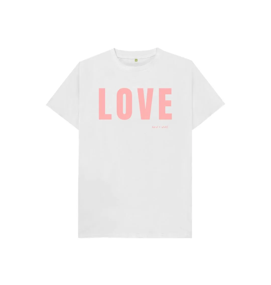 Love Kids Tee (Pink lettering)