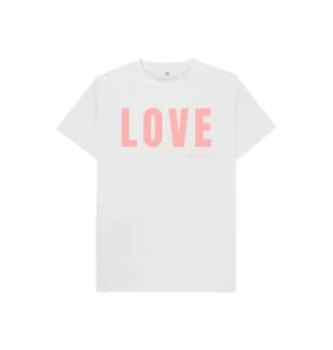 Love Kids Tee (Pink lettering)