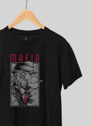 MAFIA Black Half Sleeve T-Shirt