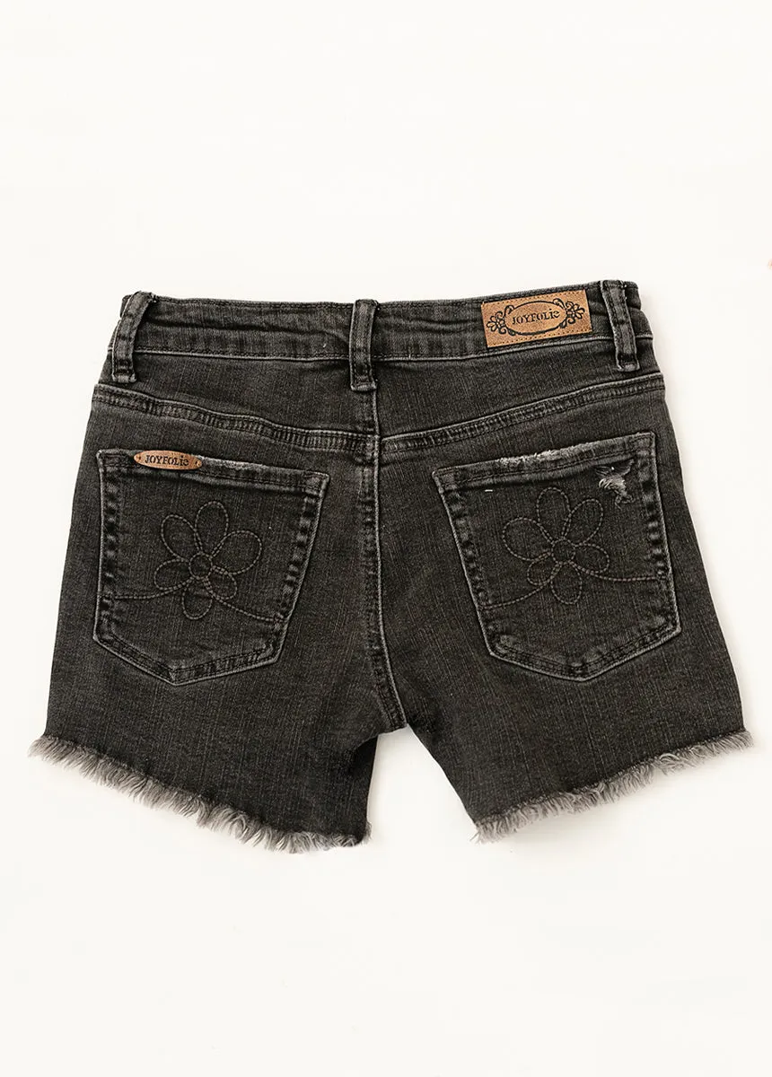 Marah Shorts in Washed Black