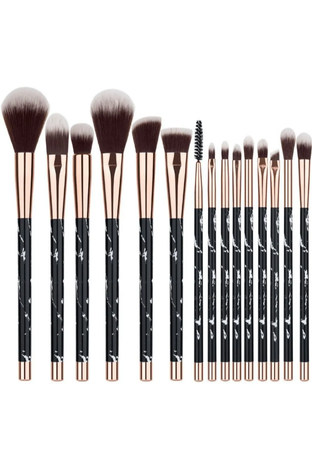 Marble Makeup Brush Sets - 11 Pack