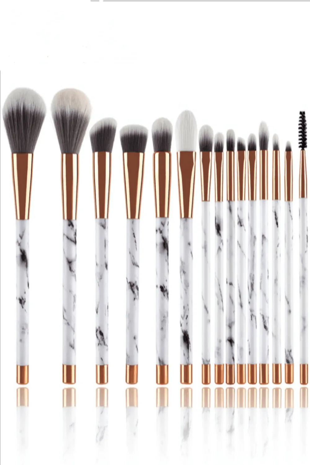 Marble Makeup Brush Sets - 11 Pack