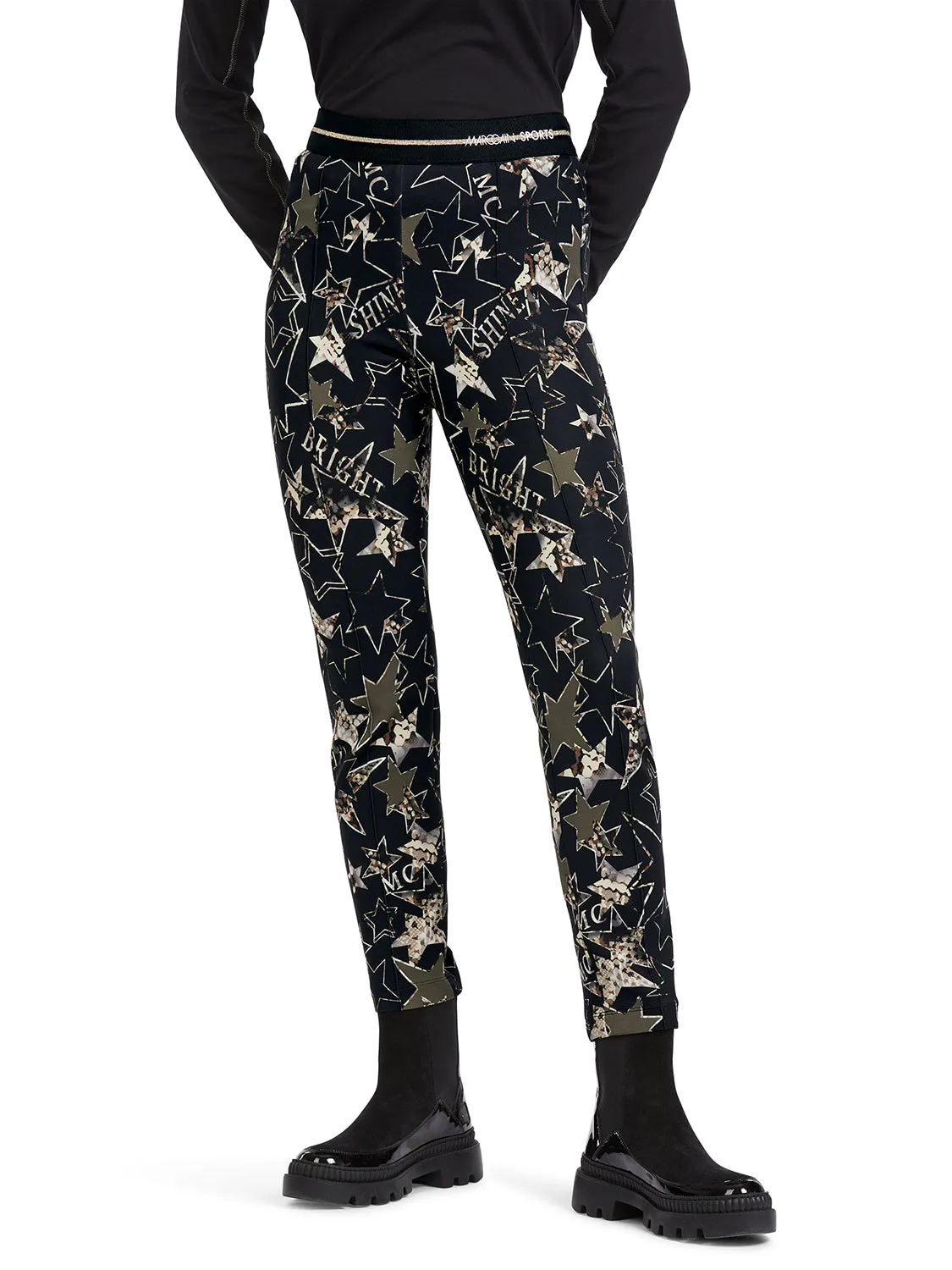 MarcCain Sofia Pants With Star Print VS 81.27 J21