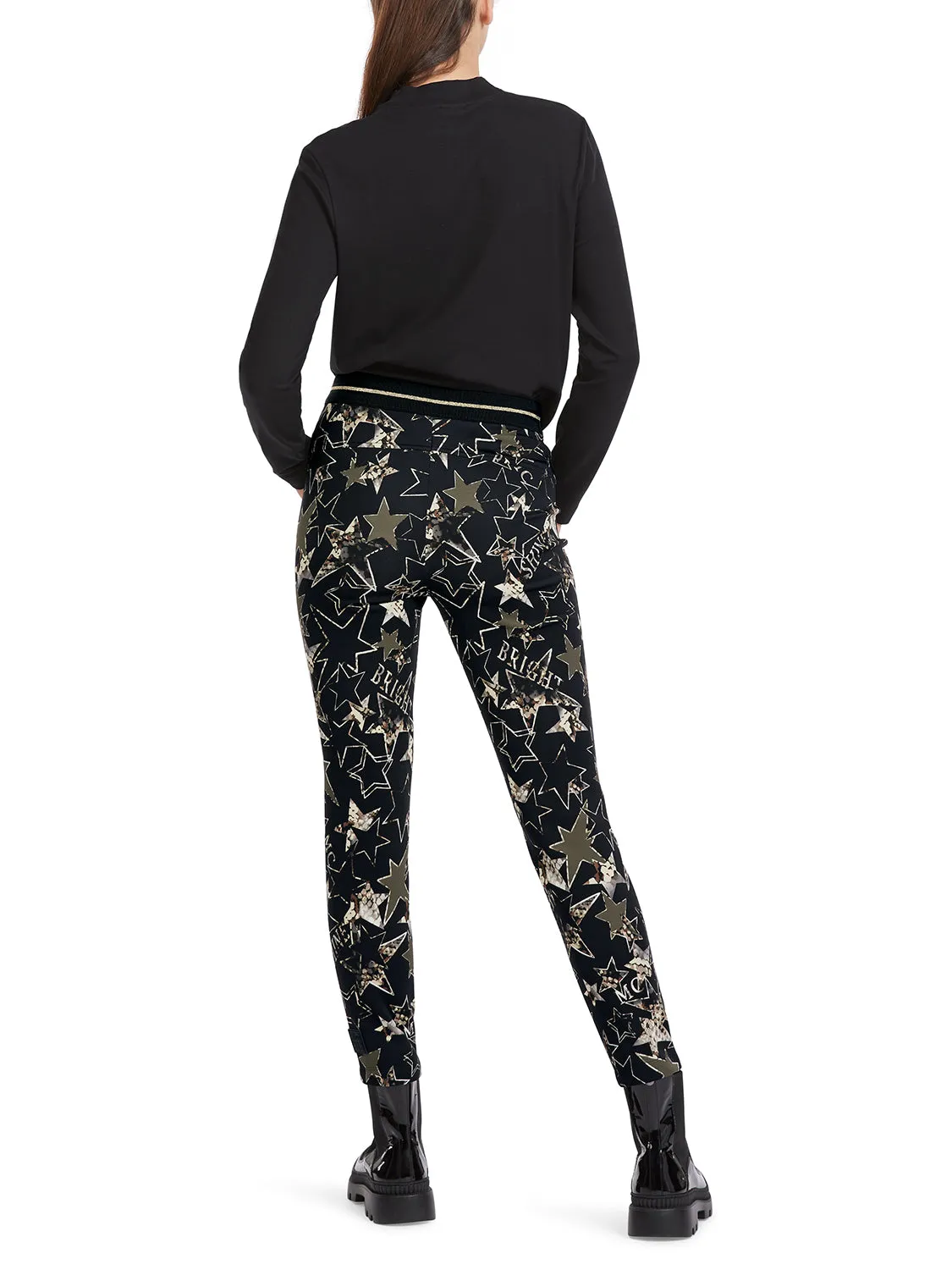 MarcCain Sofia Pants With Star Print VS 81.27 J21