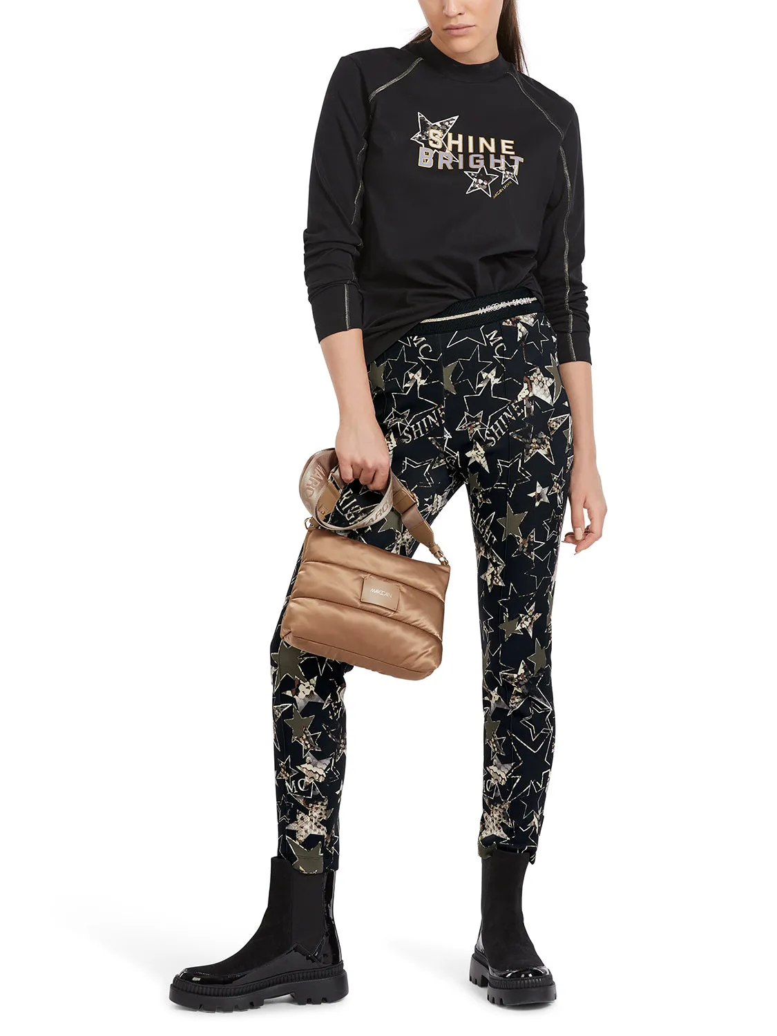 MarcCain Sofia Pants With Star Print VS 81.27 J21