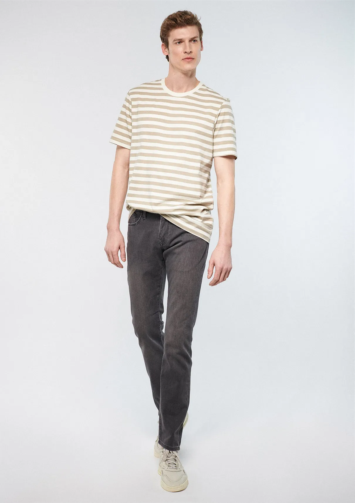 Marcus Cloudy Grey Sporty Jean Pants