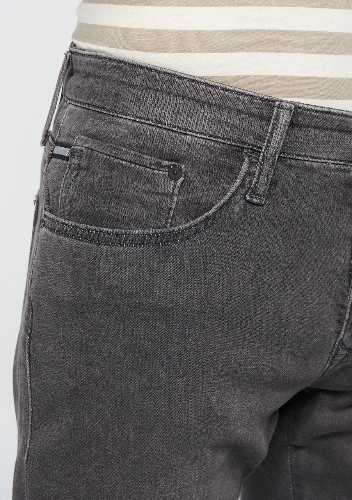Marcus Cloudy Grey Sporty Jean Pants