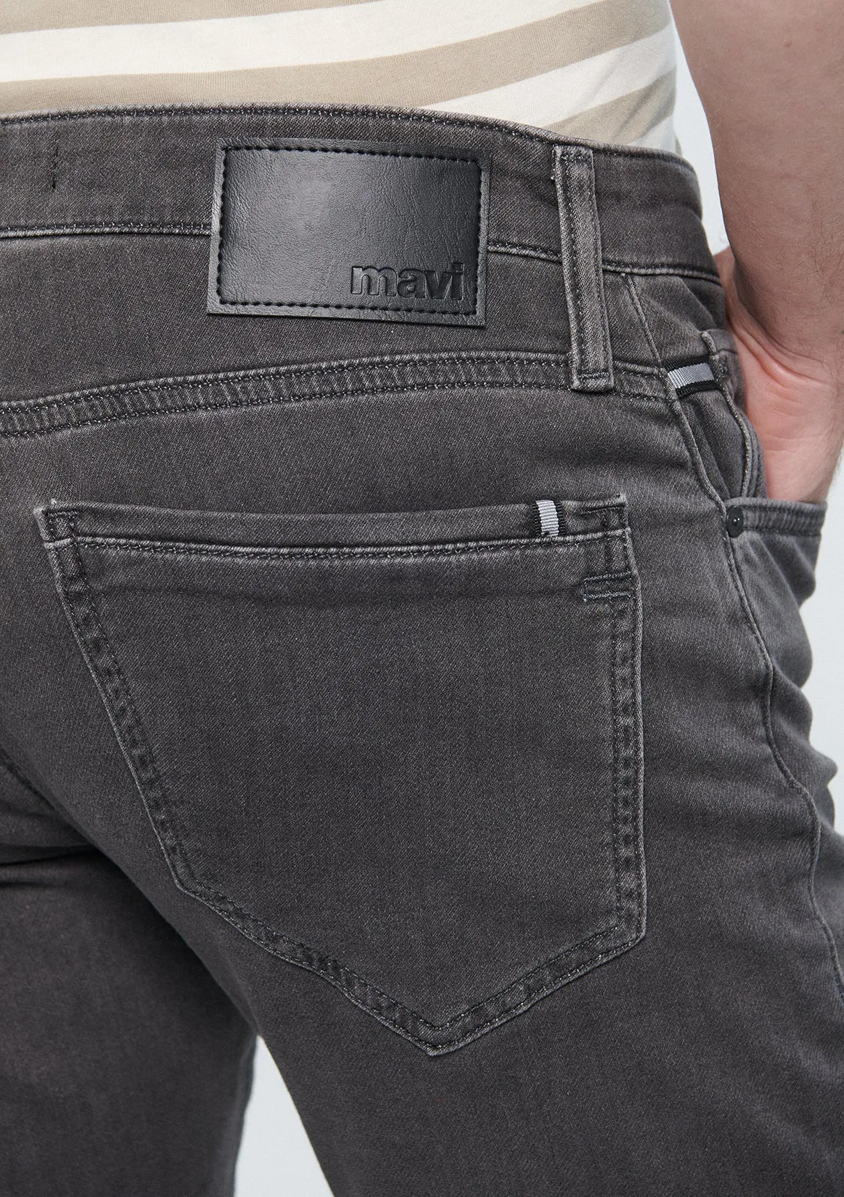 Marcus Cloudy Grey Sporty Jean Pants