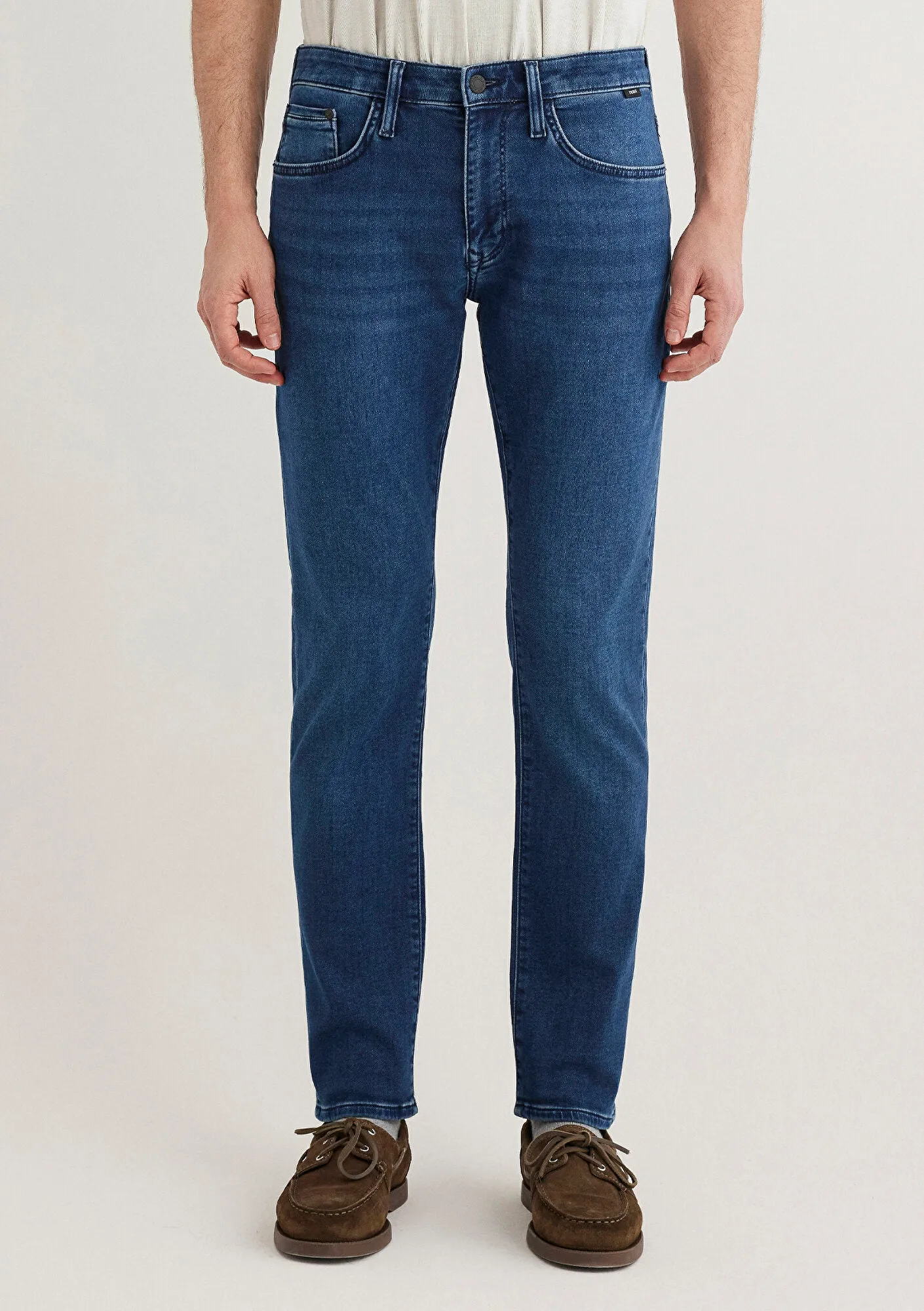 Marcus Dark Brushed Sporty Jean Pants