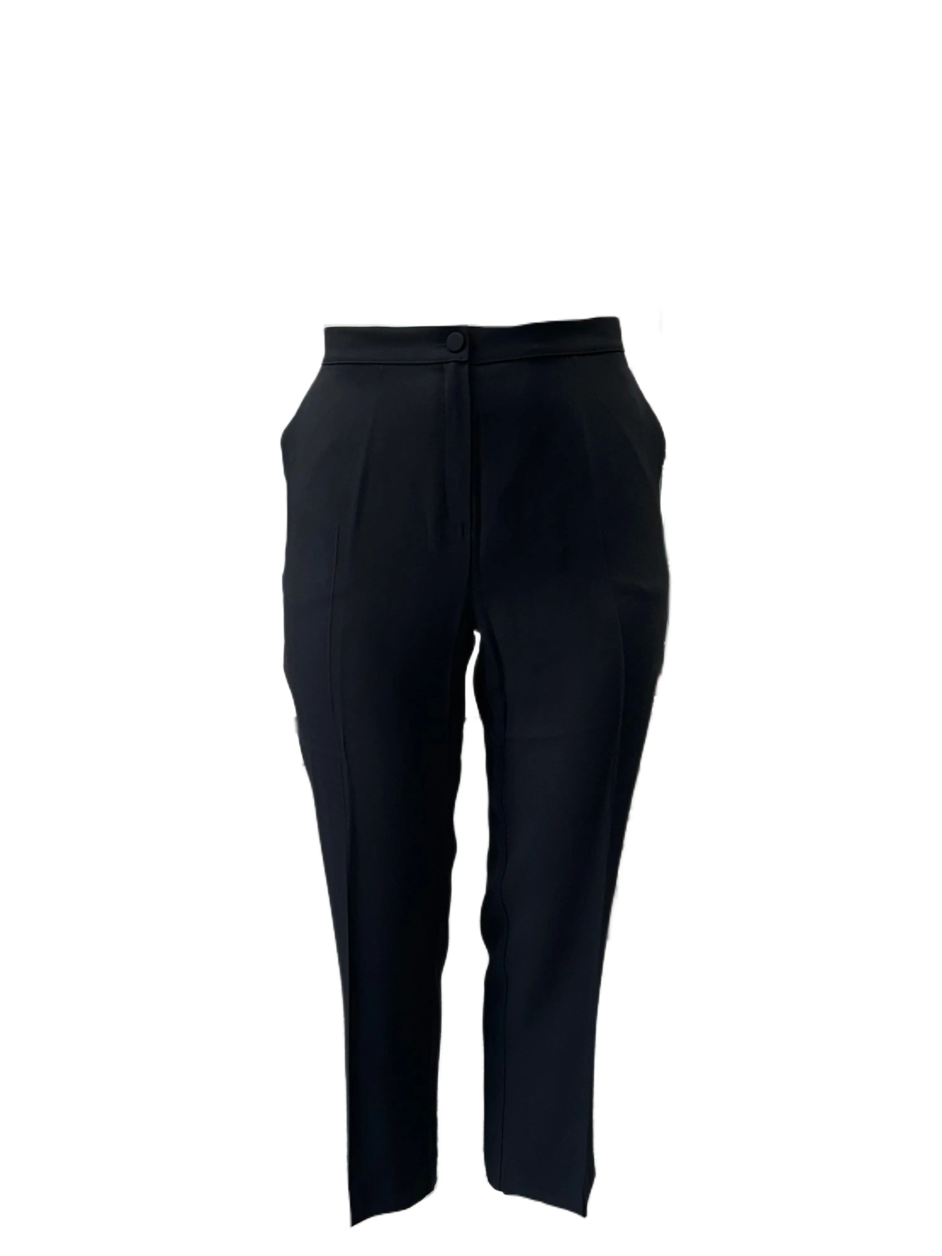 Marina Rinaldi Women's Black Rima Straight Leg Pants NWT