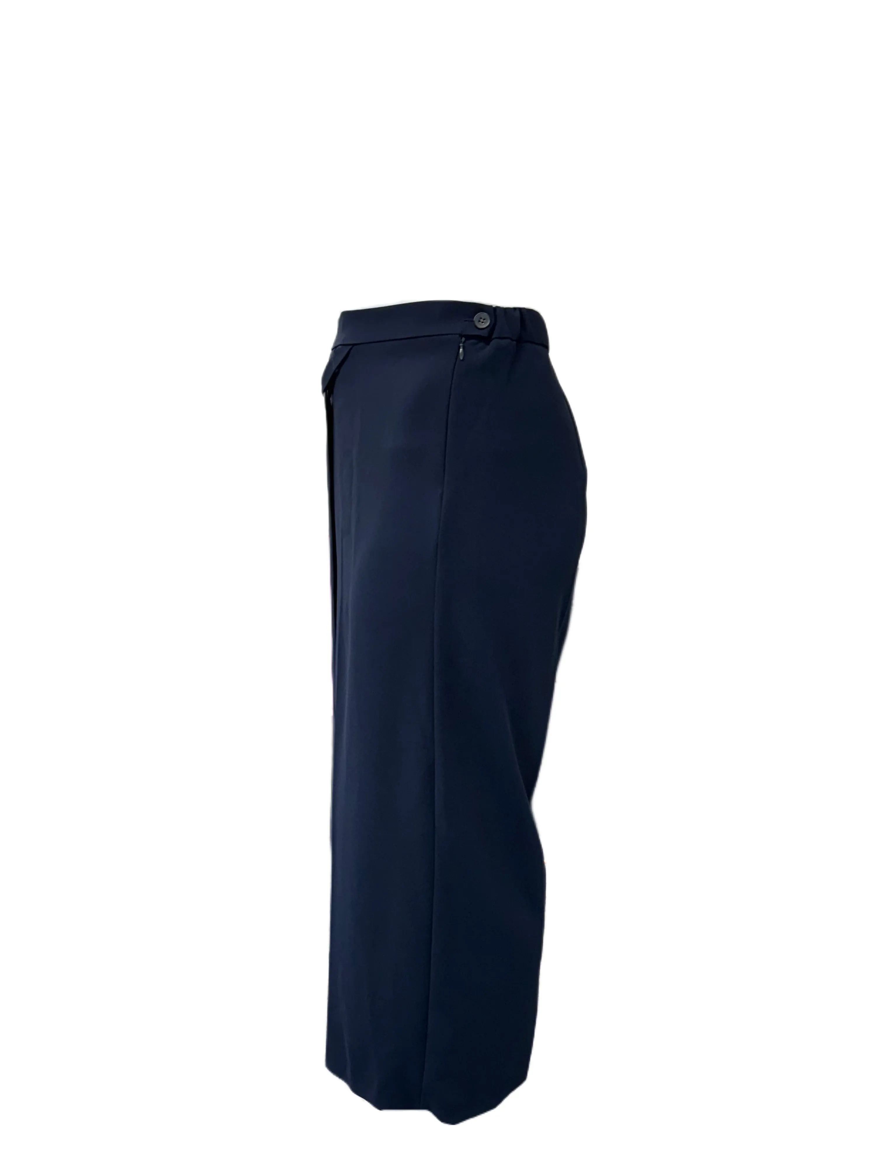 Marina Rinaldi Women's Blue Recinto Straight Leg Pants NWT