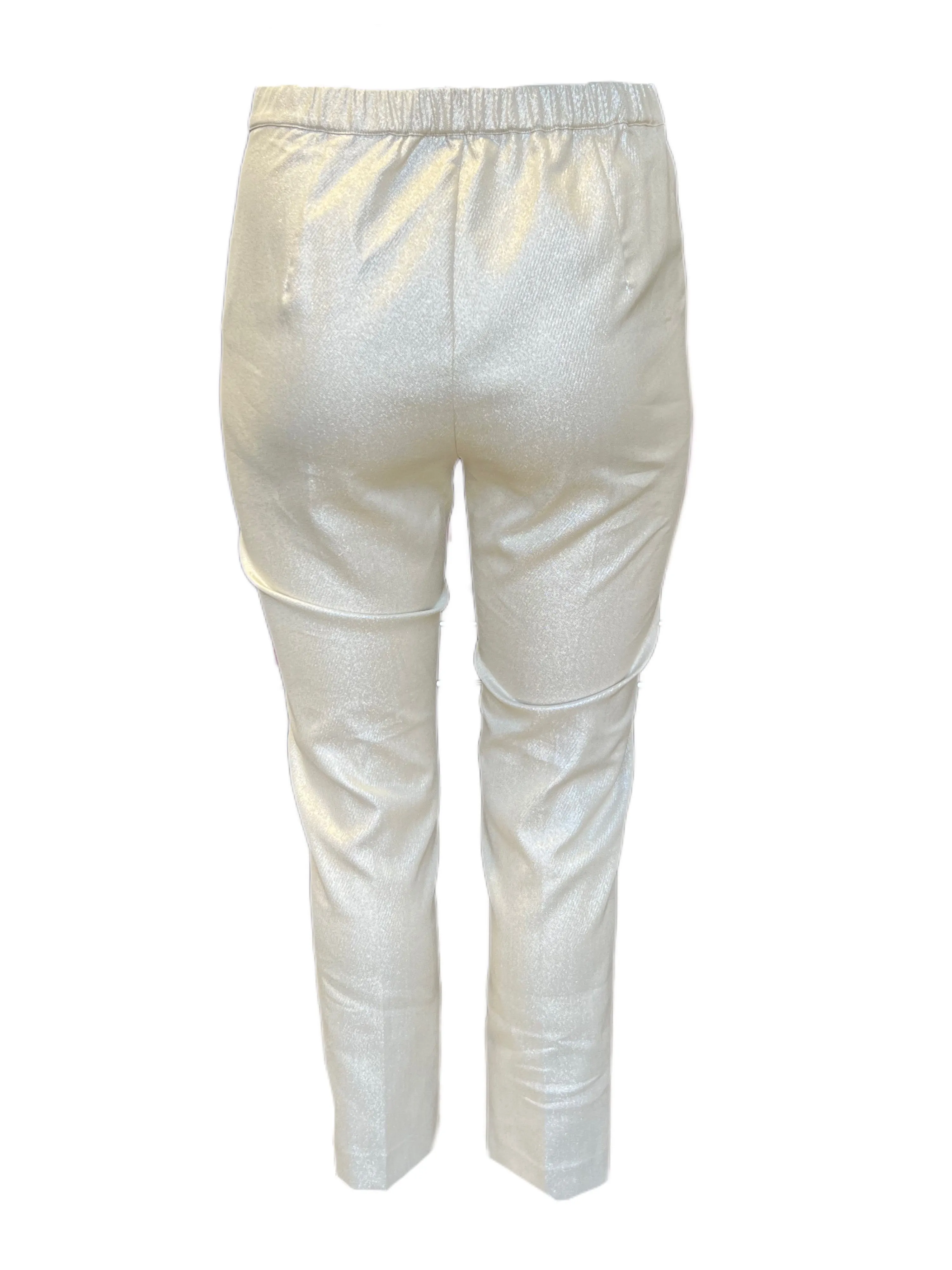 Marina Rinaldi Women's Ivory Raggiox Straight Leg Pants NWT