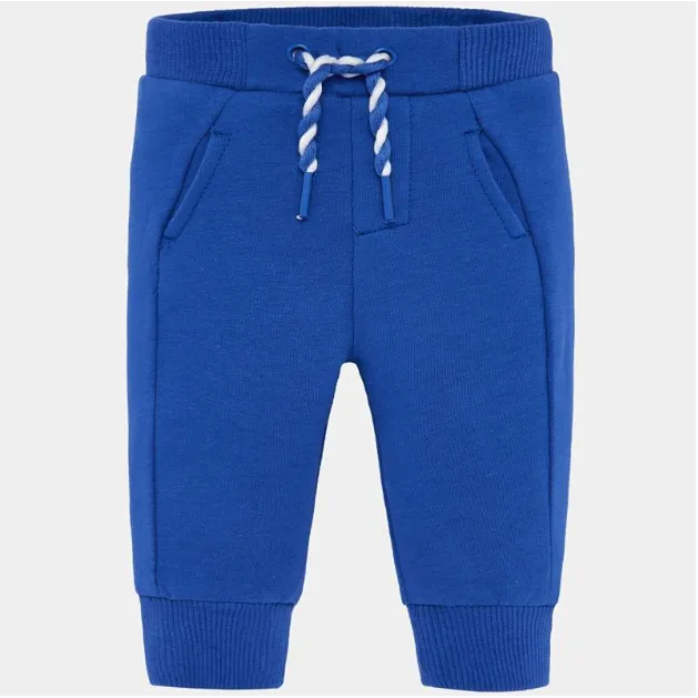 Mayoral Baby Boy Blue Fleece Basic Pants