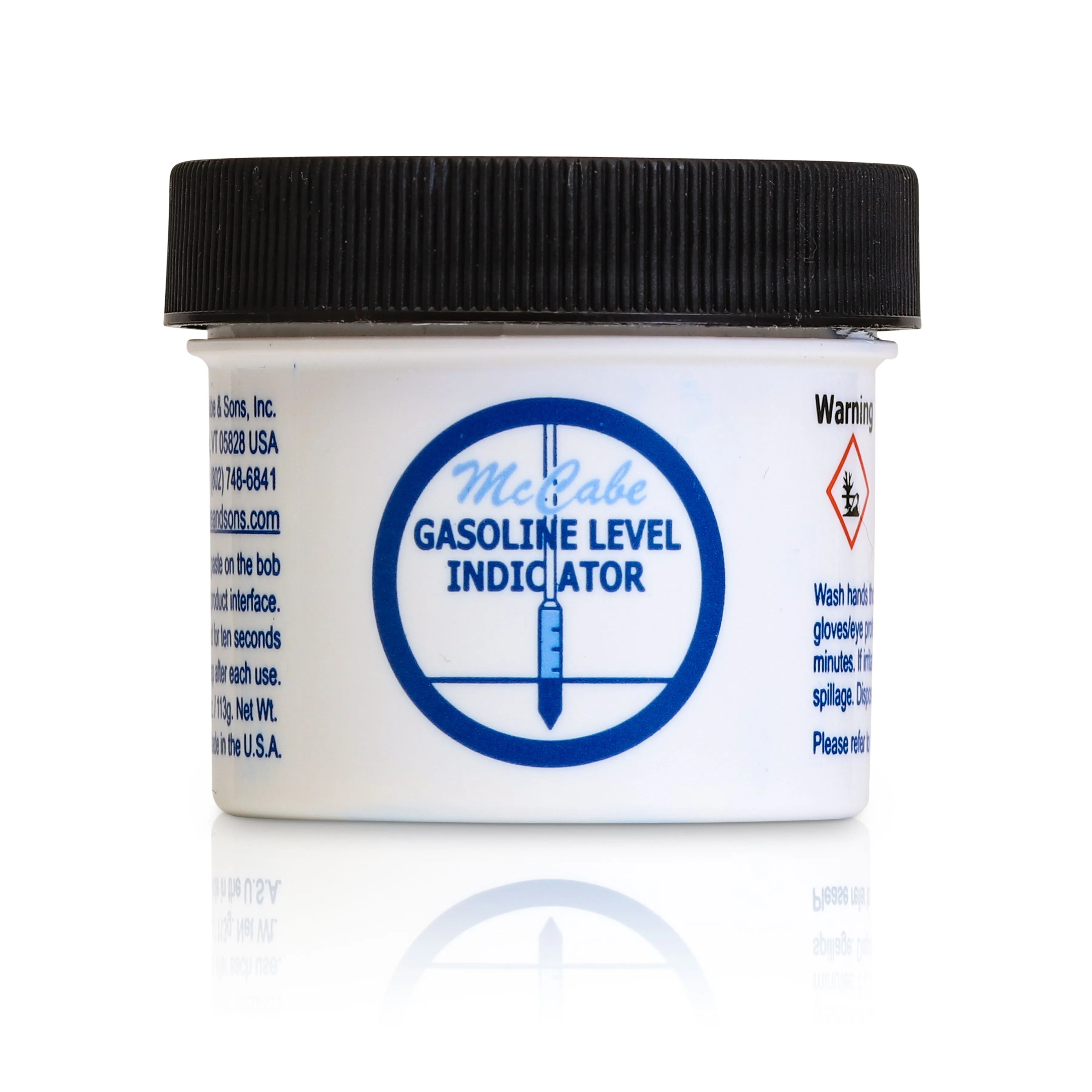 McCabe Water or Gasoline Level Indicator Paste, 3 oz Jar