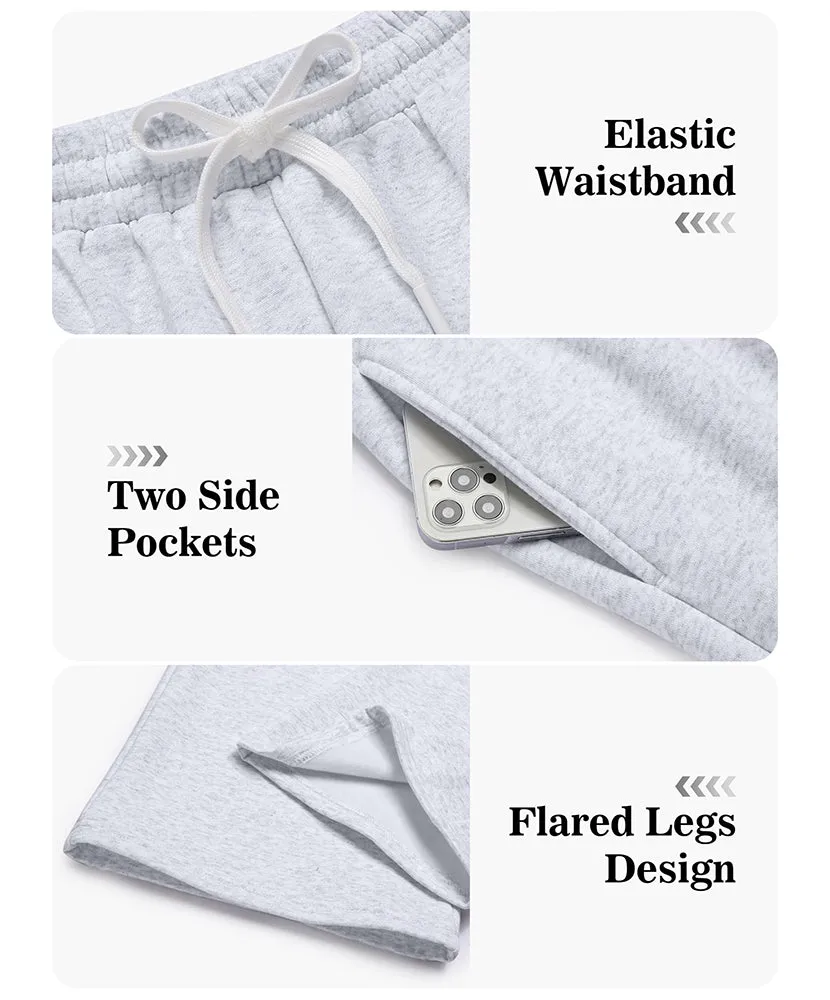 Men'S Fleece Flared Sweatpants