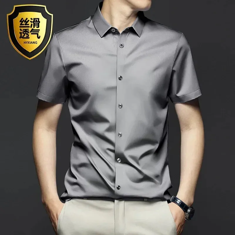 Men's Long Sleeve Non-Iron Wrinkle-Resistant Shirt
