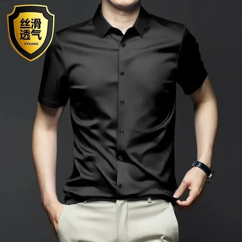 Men's Long Sleeve Non-Iron Wrinkle-Resistant Shirt