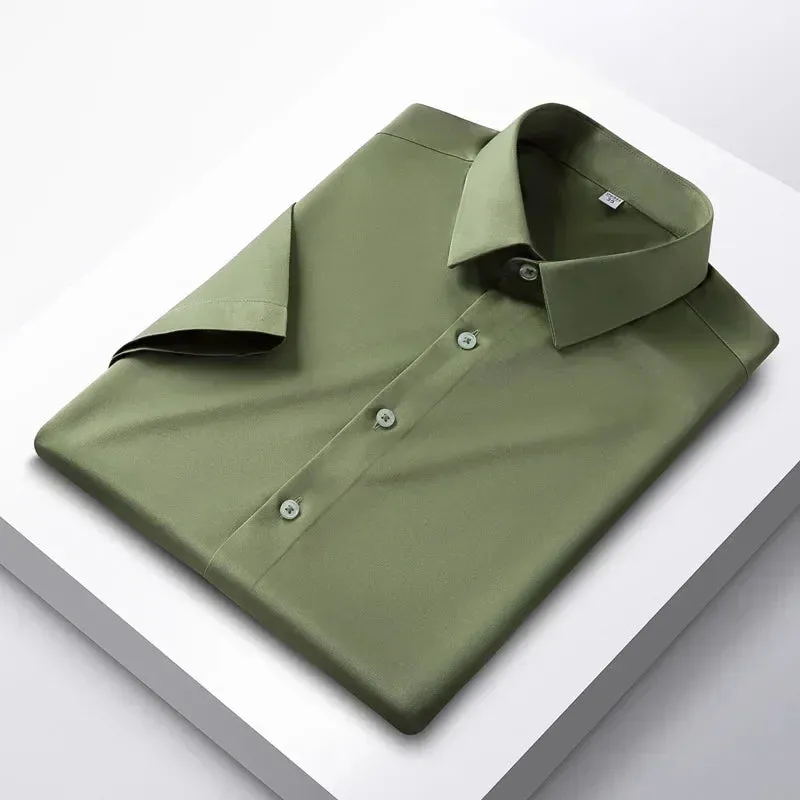 Men's Long Sleeve Non-Iron Wrinkle-Resistant Shirt